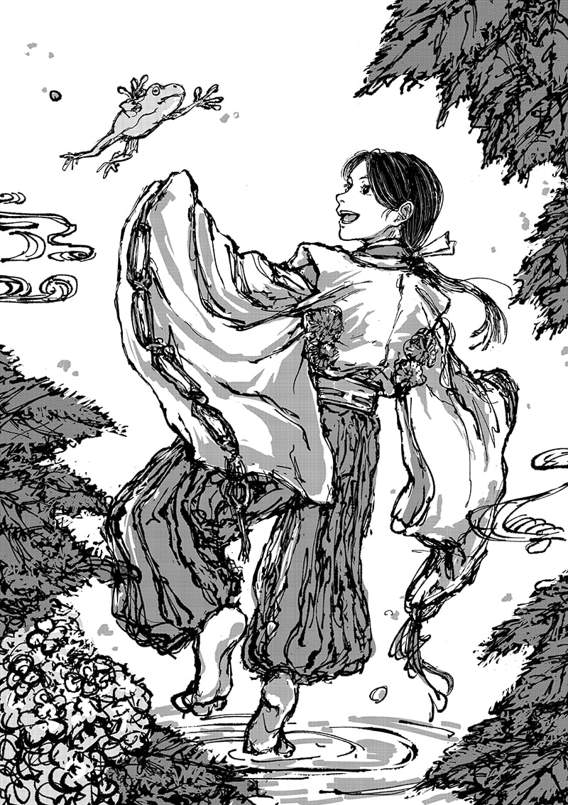 3年次のデジタル漫画イラスト